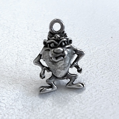 Earrings on white background