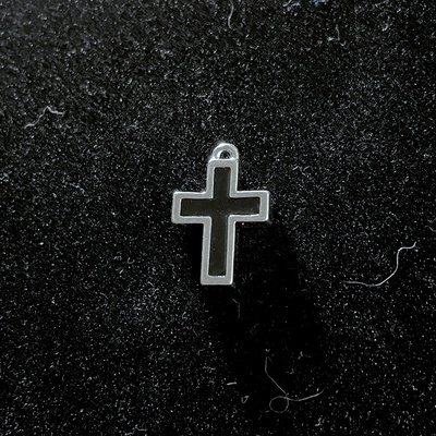 Charm on black background