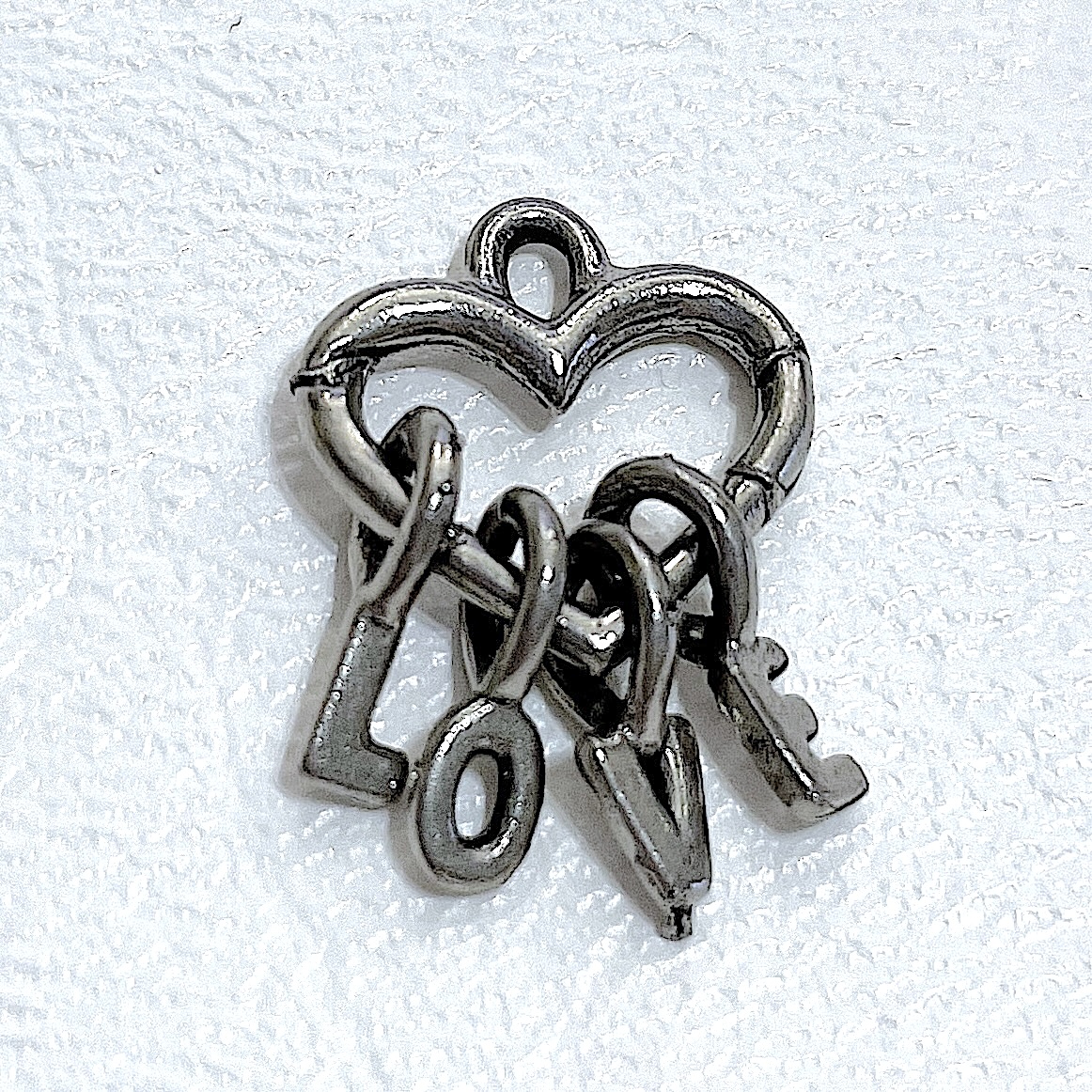 Charm on white background