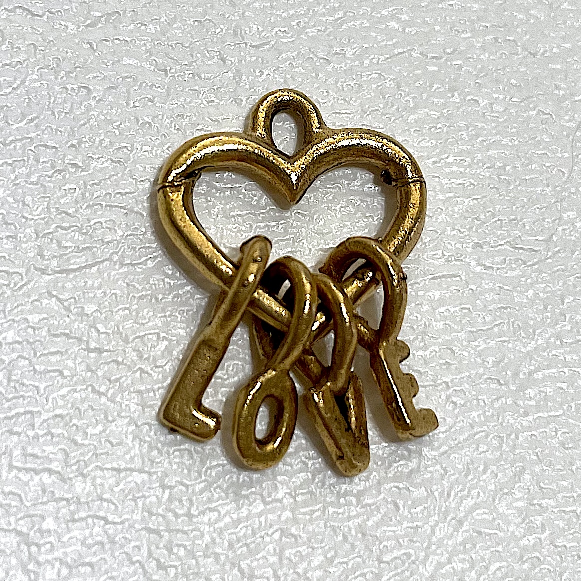 Charm on white background