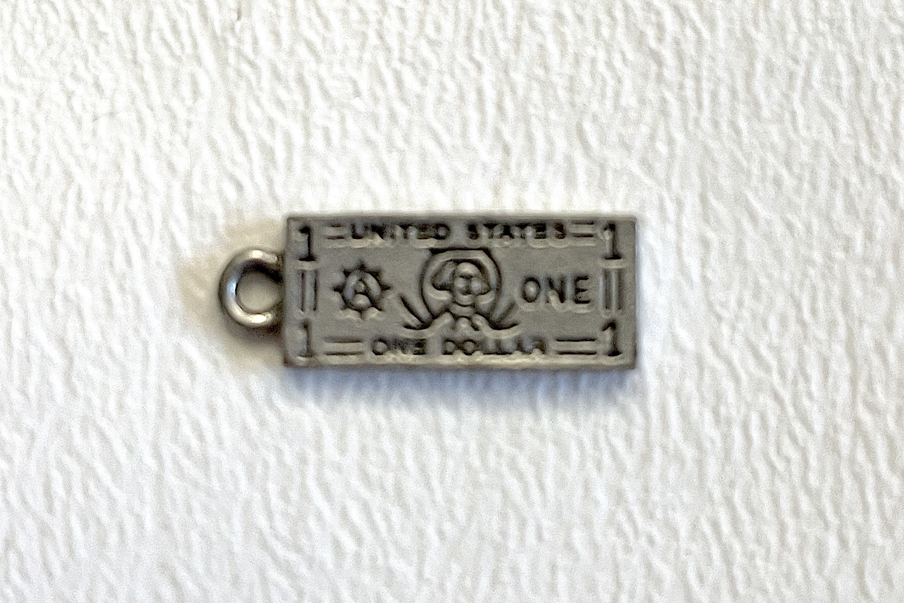 Charm on white background