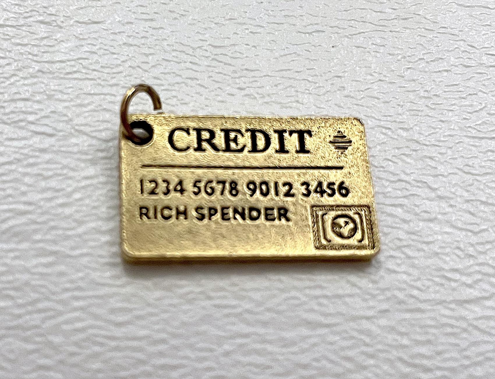 Charm on white background