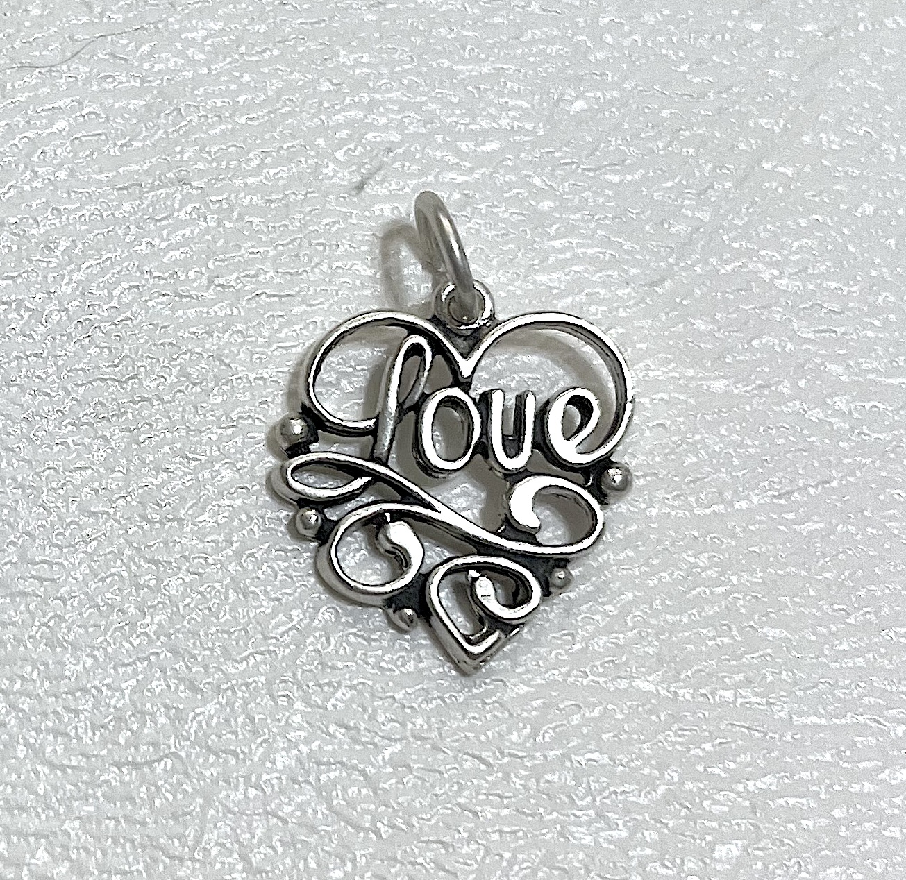 Charm on white background